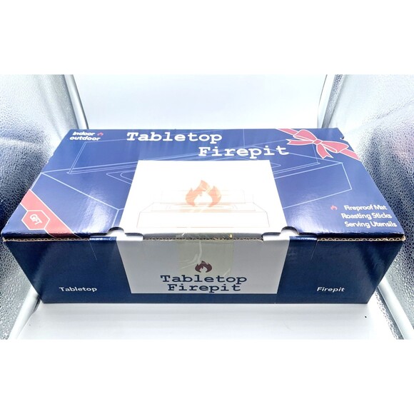 Tabletop Fire Pit Indoor/Outdoor - Stainless Steel Portable Fireplace - Picture 2 of 5